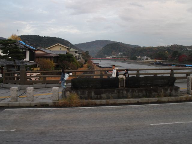 真作）飛騨川の朝霧橋 - 絵画/タペストリー